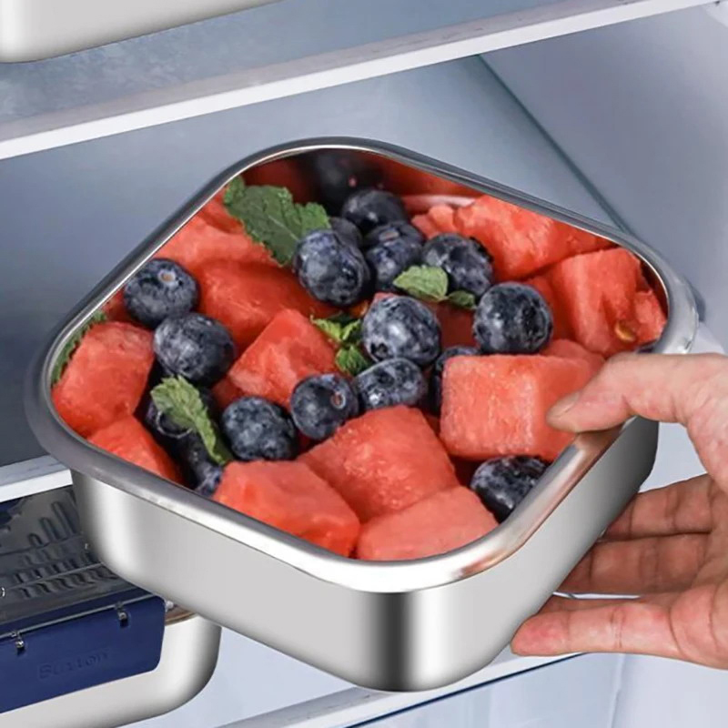 316Stainless Steel Salad Fruit - Food Storage Box Large avis et prix