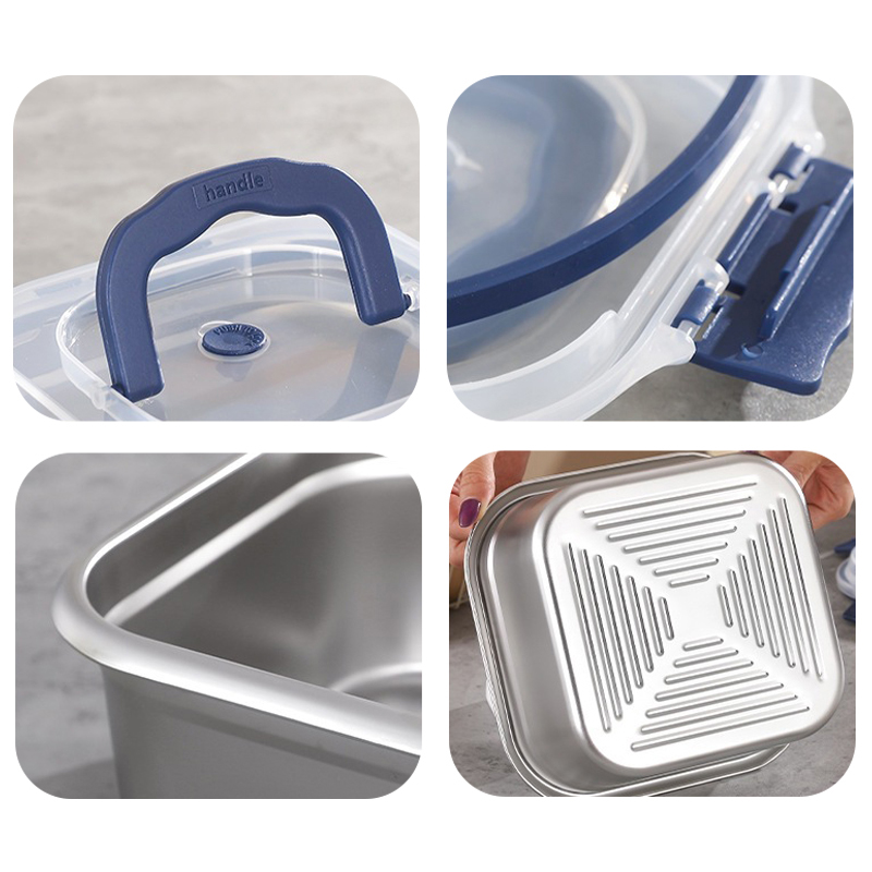 316Stainless Steel Salad Fruit - Food Storage Box Large avis et prix