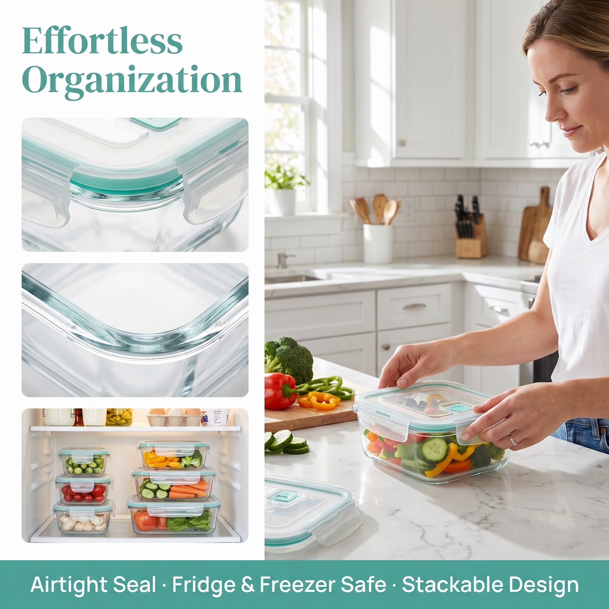 A set of 8 food storage contai - Food Storage Ideas avis et prix