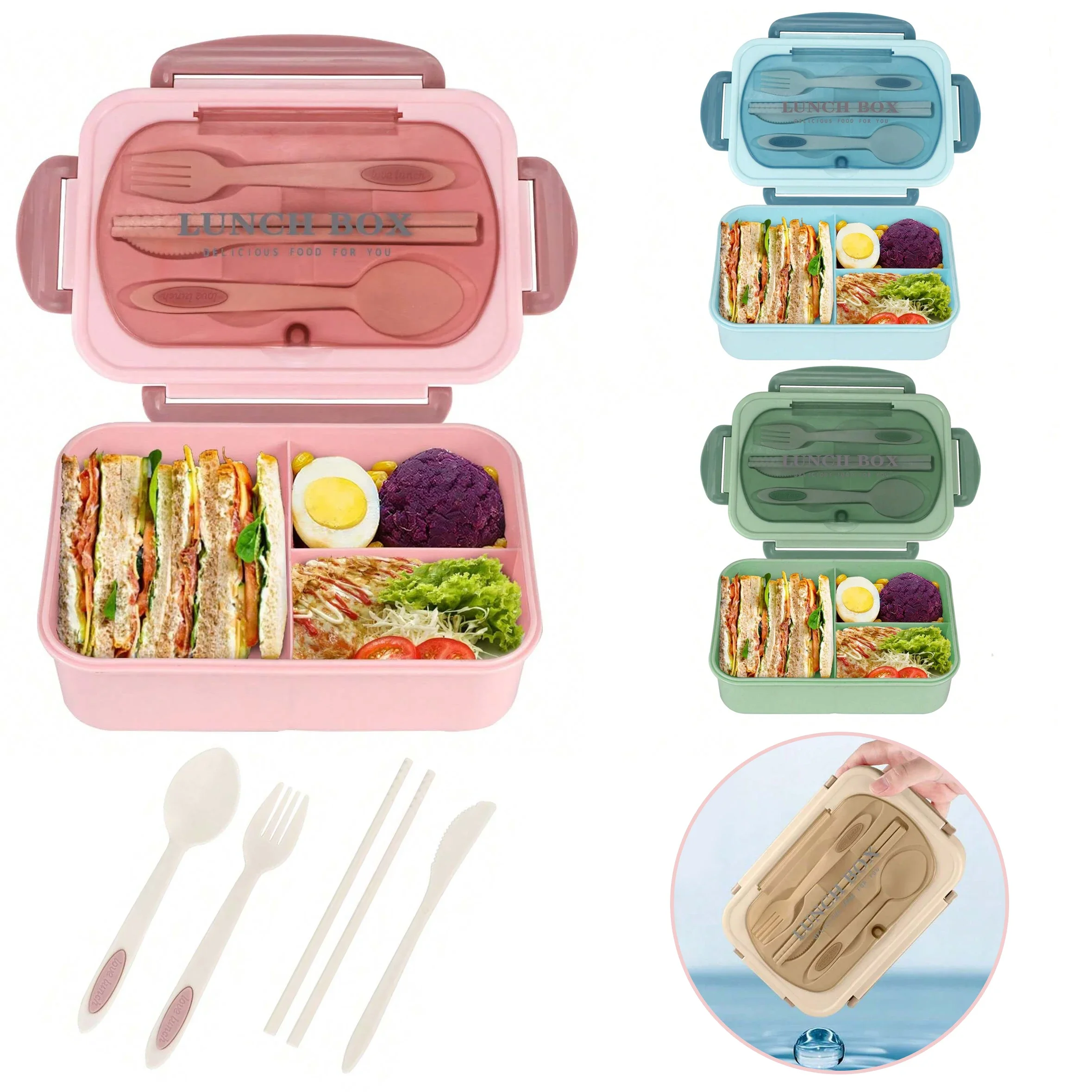Bento Box Adult Lunch Box, Con - Food Storage Vault avis et prix
