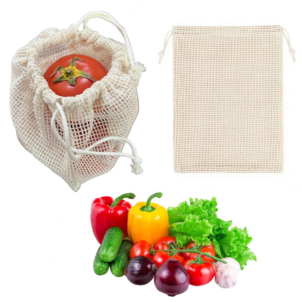 Cotton Mesh Produce Bags Plast - Produce Bag Reusable Mesh avis et prix