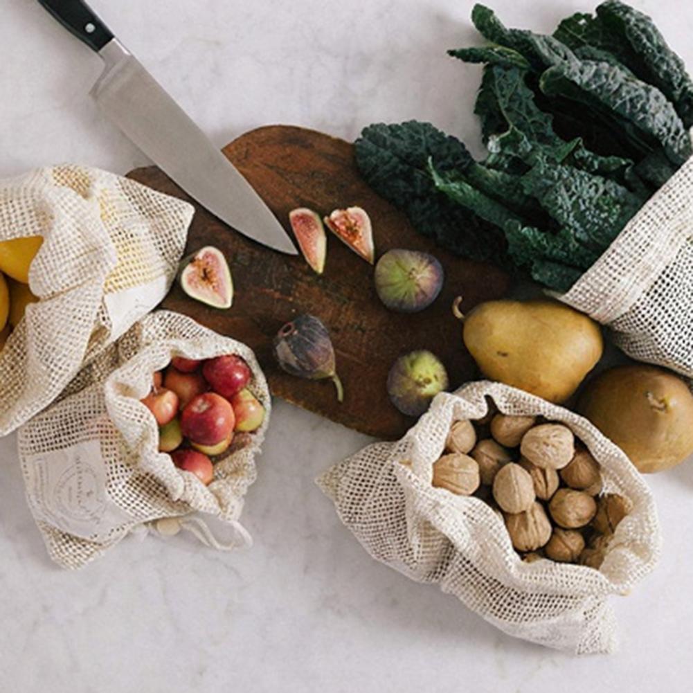 Cotton Mesh Produce Bags Plast - Produce Bag Reusable Mesh avis et prix
