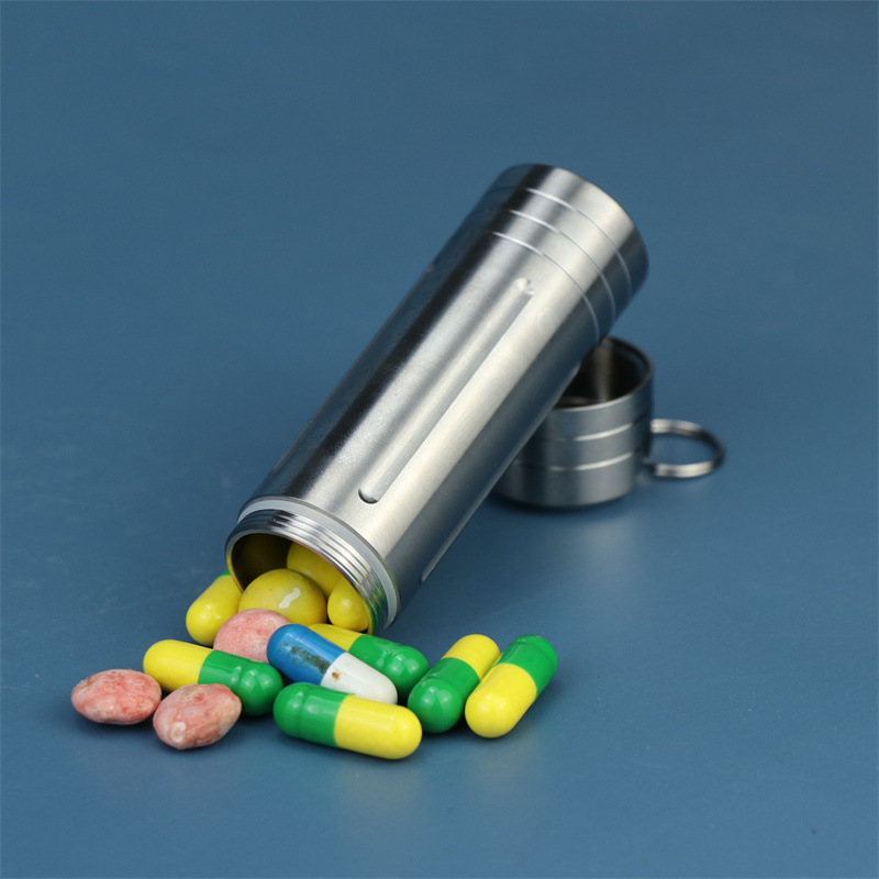 Ultra-Sealed Titanium Pill Cas - Food Storage Metal Box avis et prix