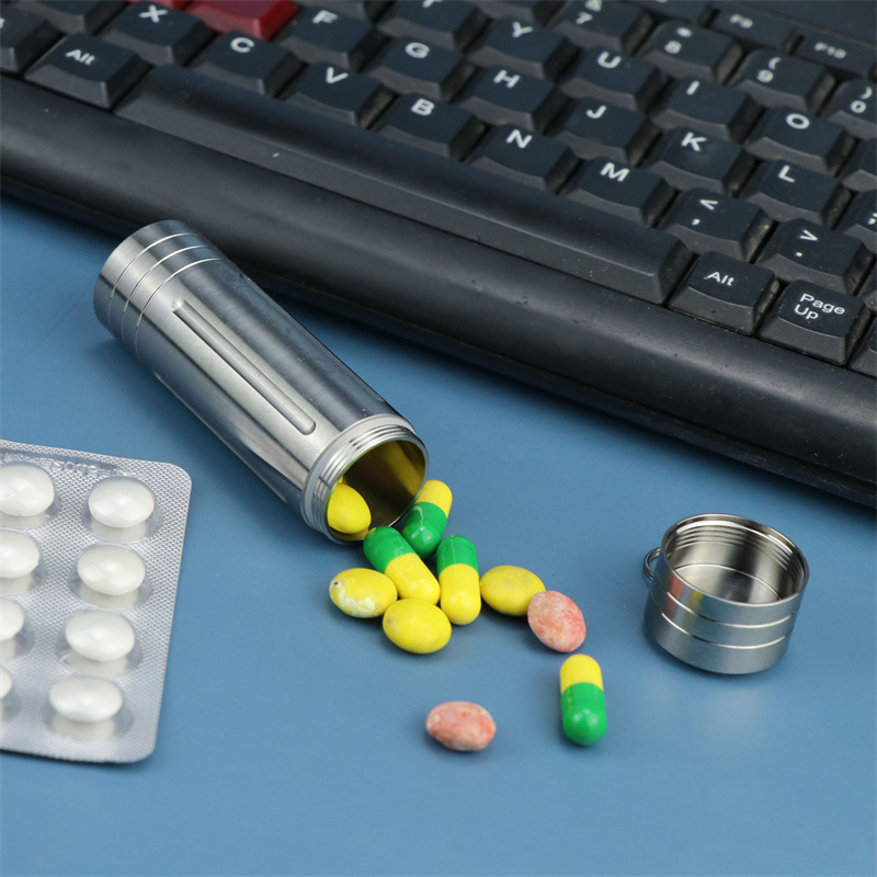 Ultra-Sealed Titanium Pill Cas - Food Storage Metal Box avis et prix