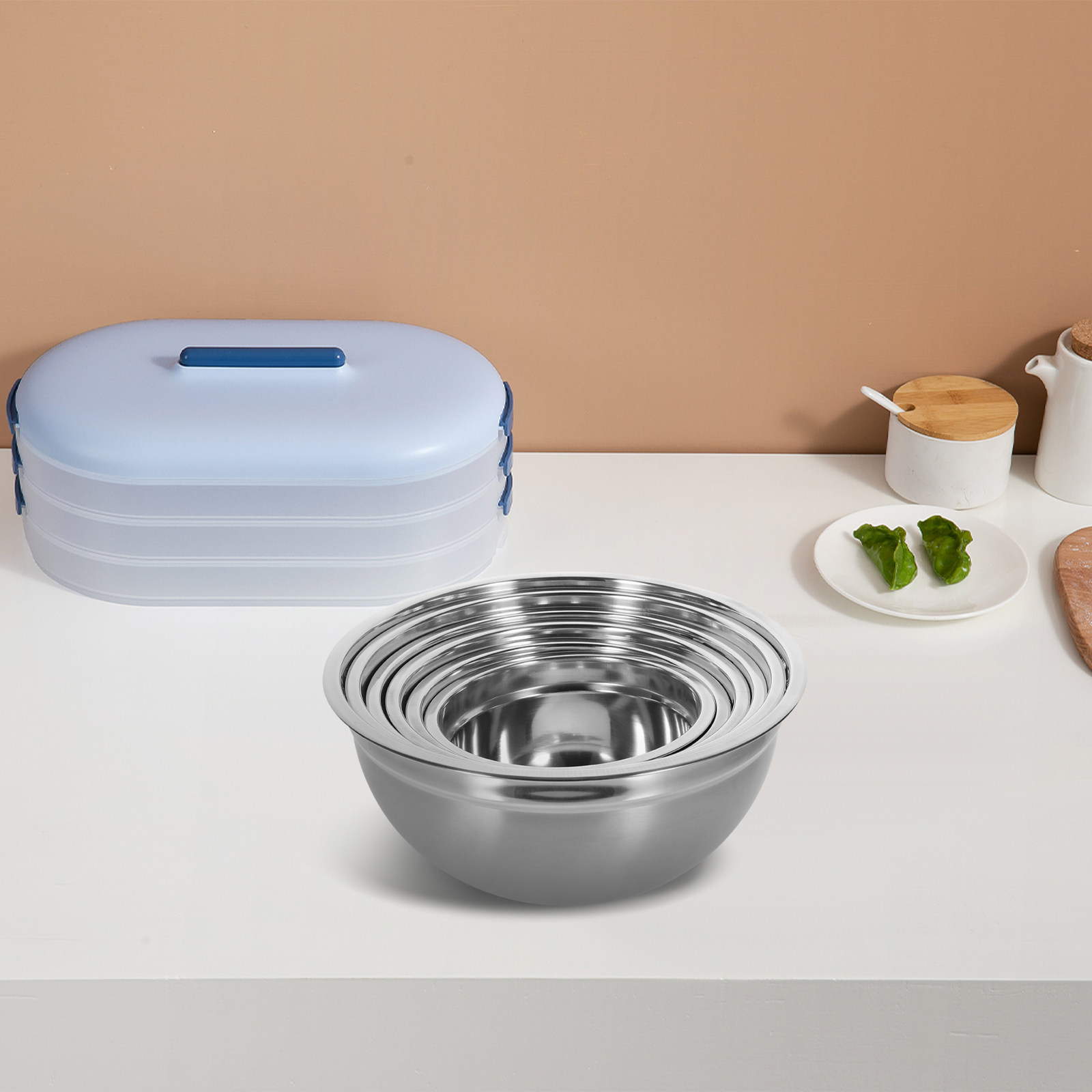 1Set Versatile Stainless Steel - Food Storage Bowls avis et prix