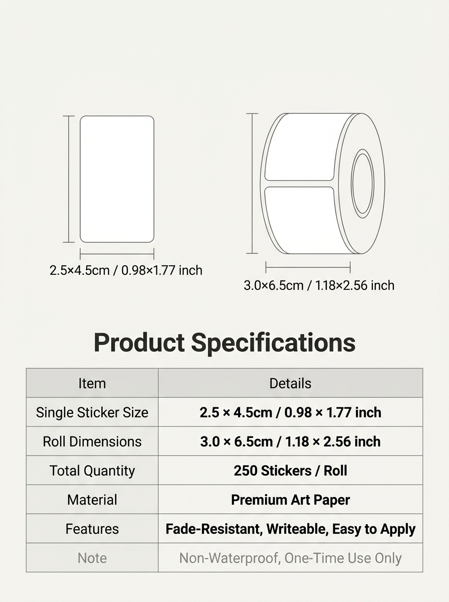 250Pcs/Roll Name Storage Books - Food Storage Labels avis et prix