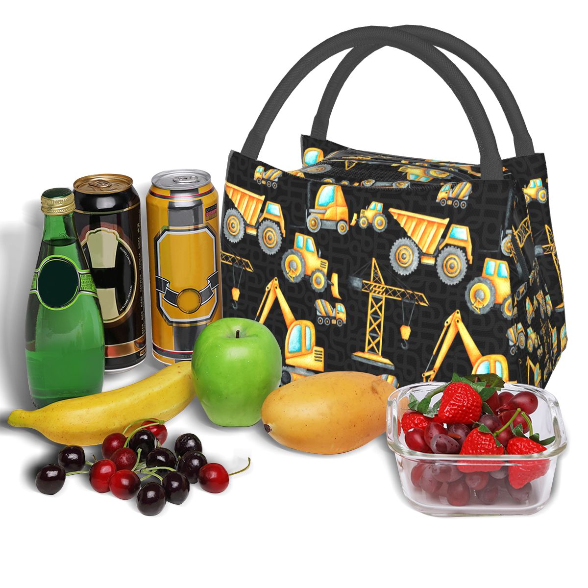 Yellow Construction Trucks Ins - Food Storage Yellow avis et prix