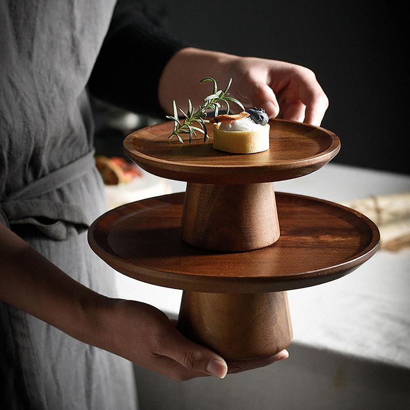Wooden Cake Plate Footed Refre - Food Storage Practices avis et prix