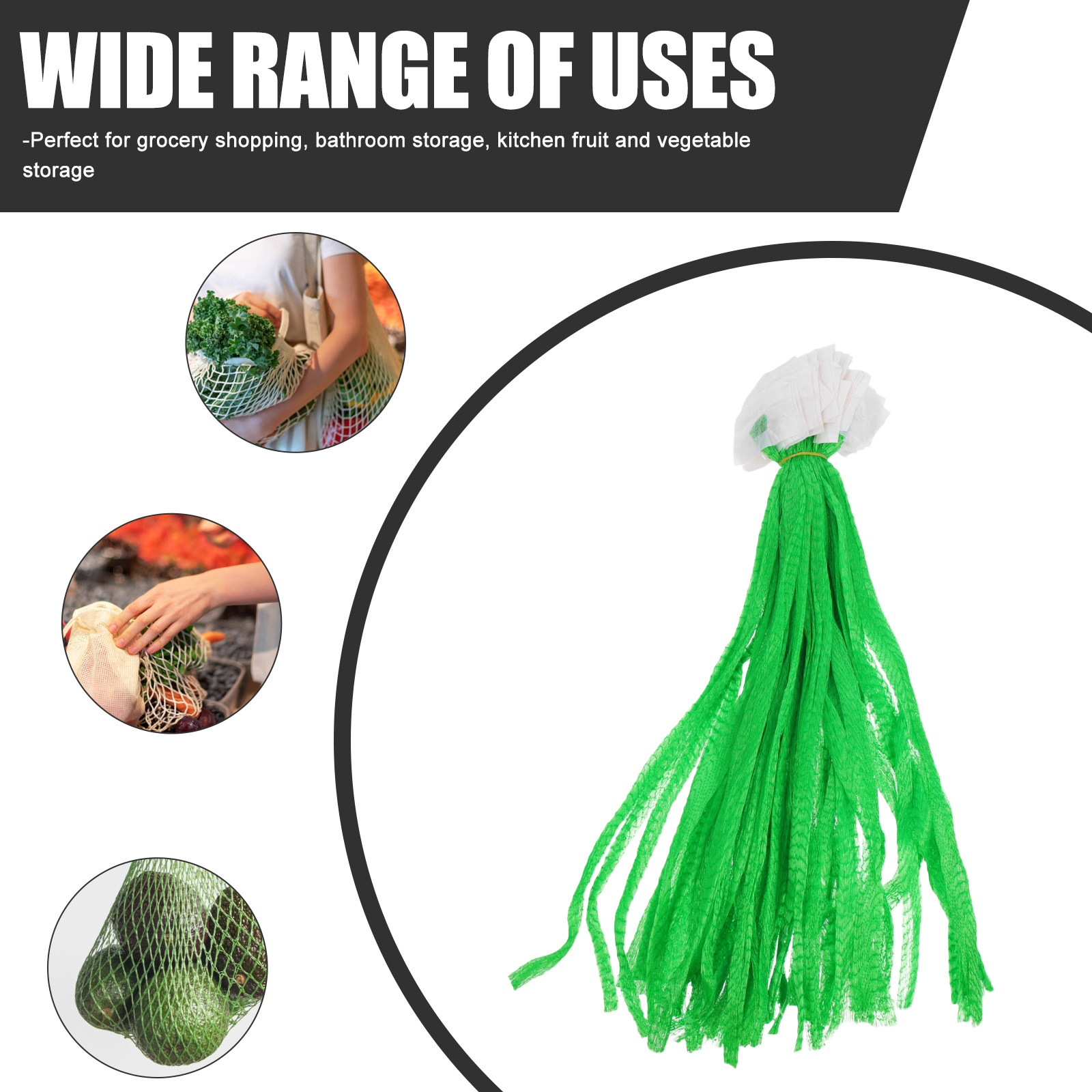 100Pcs Heavy Duty Mesh Produce - Produce Bag Reusable Mesh avis et prix