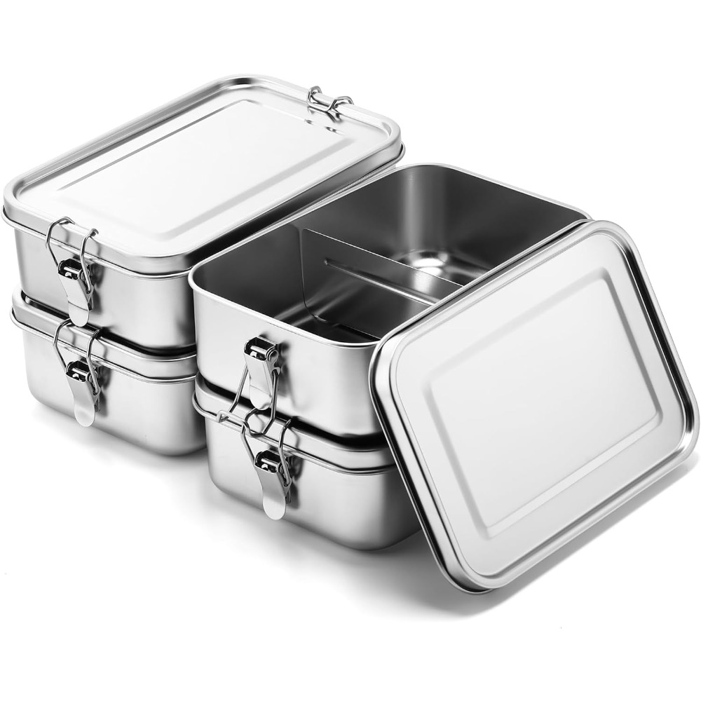 1200/2400ml Lunch Box 304 Stai - Food Storage Metal Box avis et prix