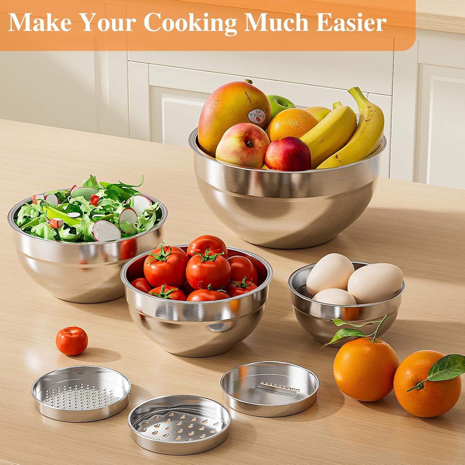 Mixing Bowls with Lids Set 6PC - Food Storage Bowls avis et prix