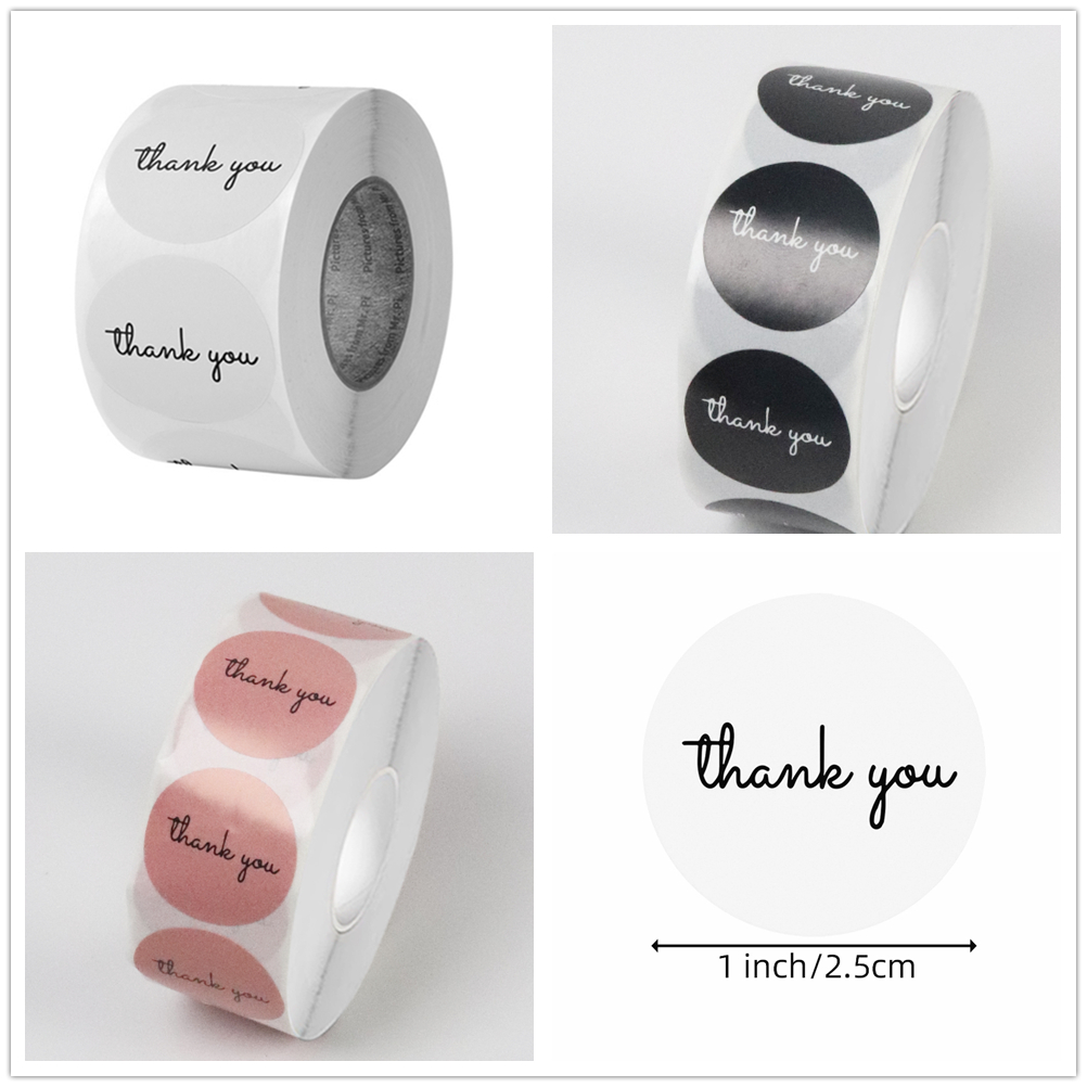 500 Thank You Stickers Roll 25 - Food Storage Labels avis et prix