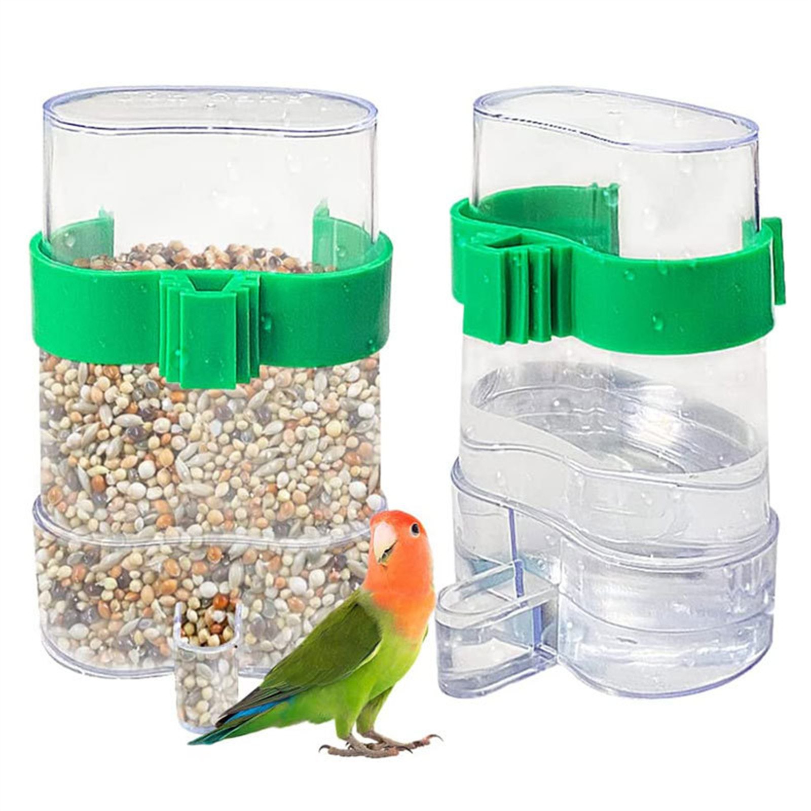 Bird Water Drinker Feeder Cont - Portion Control Container avis et prix