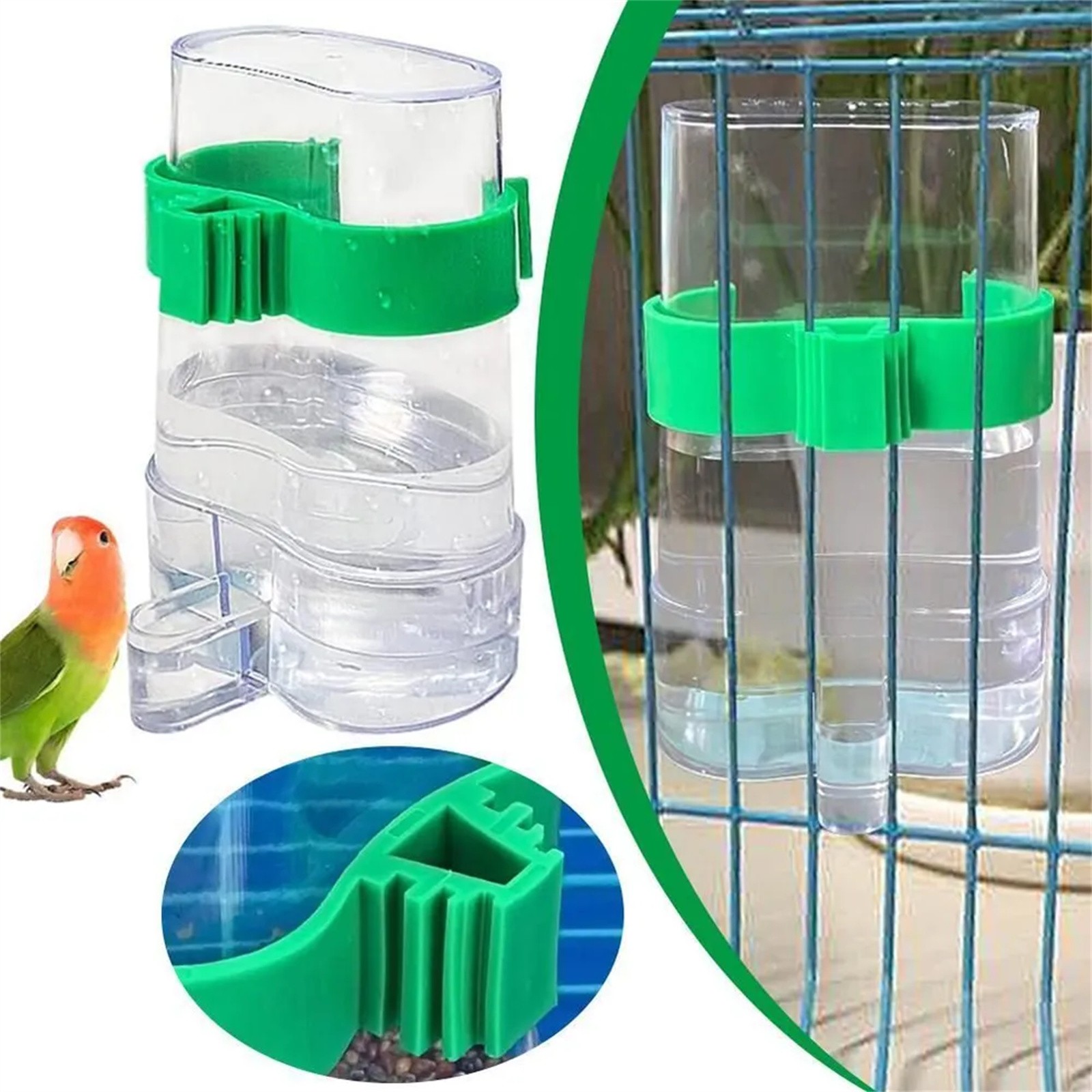 Bird Water Drinker Feeder Cont - Portion Control Container avis et prix