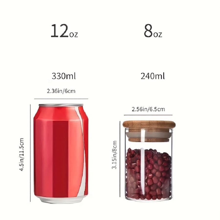 12-Pack 8oz Glass Spice Jars w - Food Storage Labels avis et prix