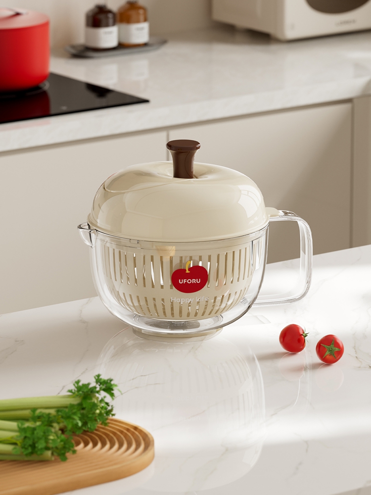 Joined Large Salad Spinner wit - Xxl Food Storage Container avis et prix