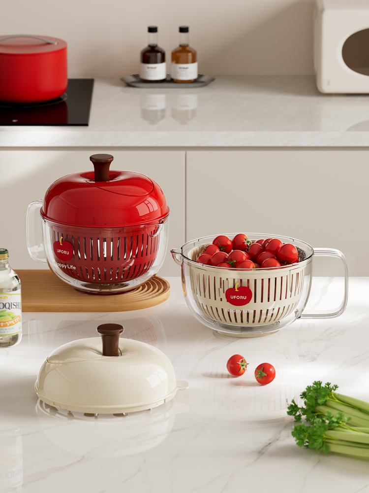 Joined Large Salad Spinner wit - Xxl Food Storage Container avis et prix