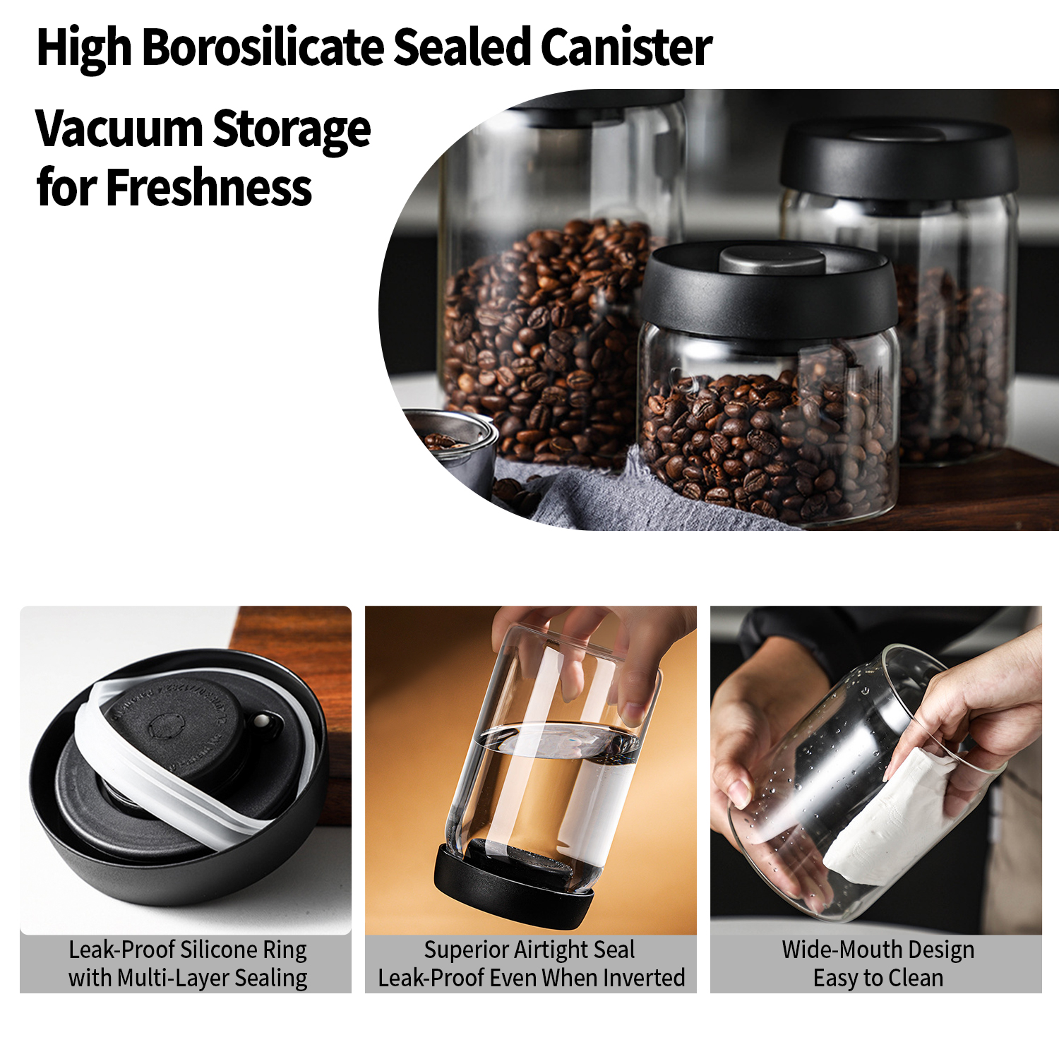 OANKR Vacuum Coffee Canister 5 - Food Storage Ideas avis et prix