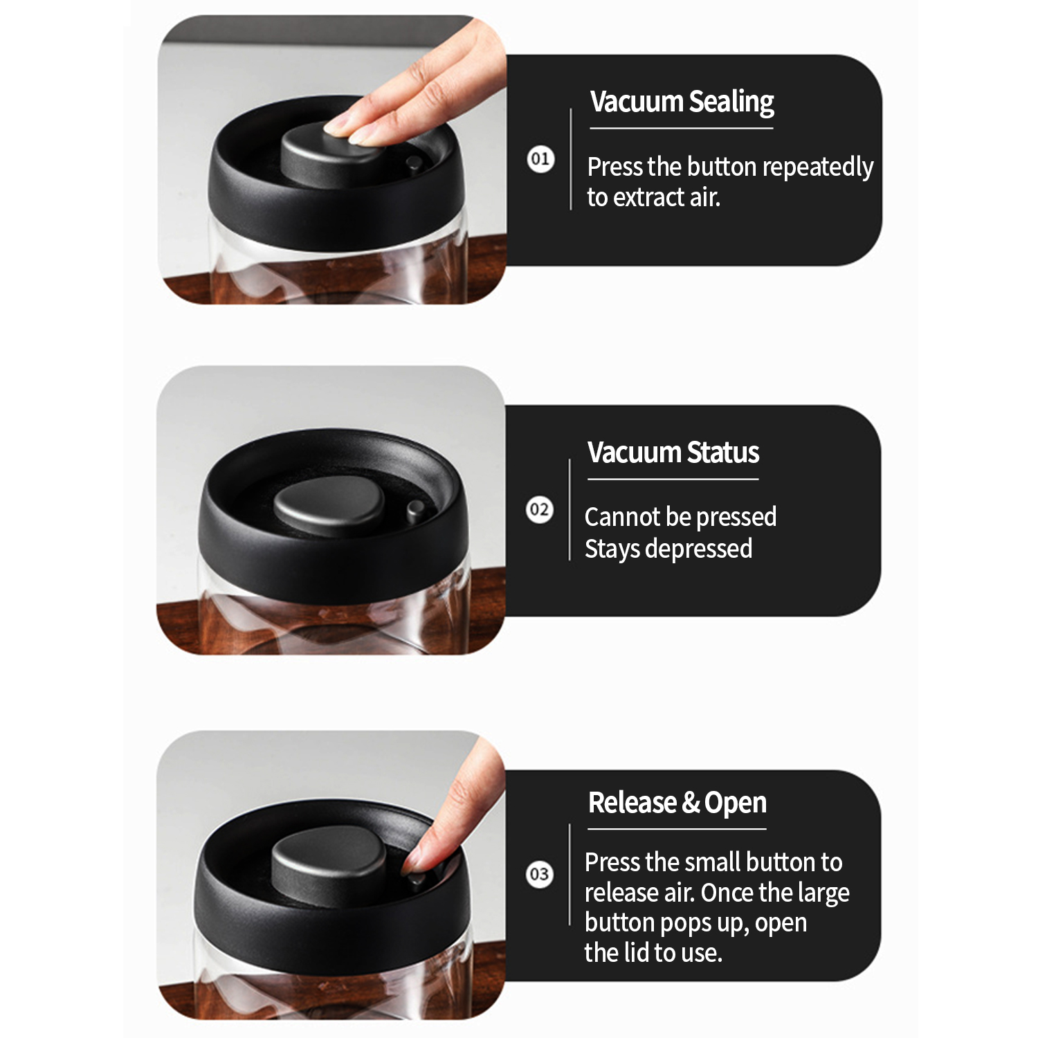 OANKR Vacuum Coffee Canister 5 - Food Storage Ideas avis et prix