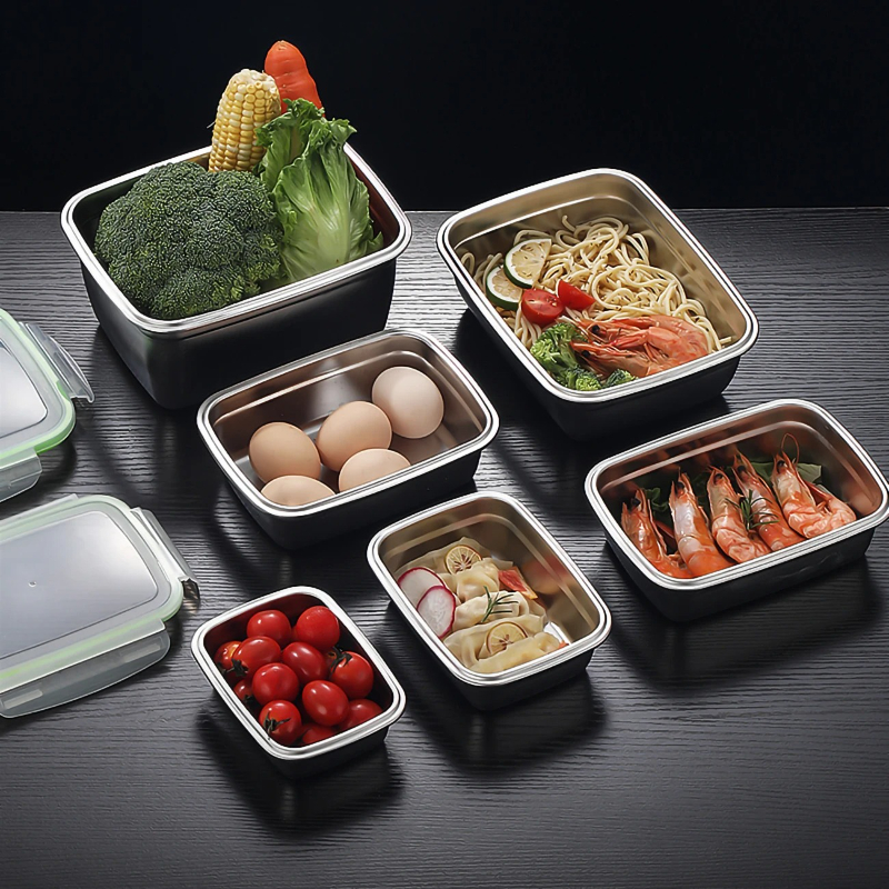304 Stainless Steel Lunch Box  - Food Storage Metal Box avis et prix