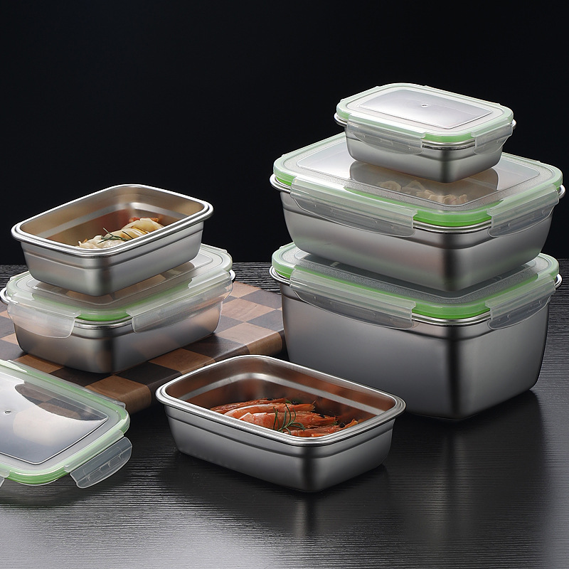 304 Stainless Steel Lunch Box  - Food Storage Metal Box avis et prix