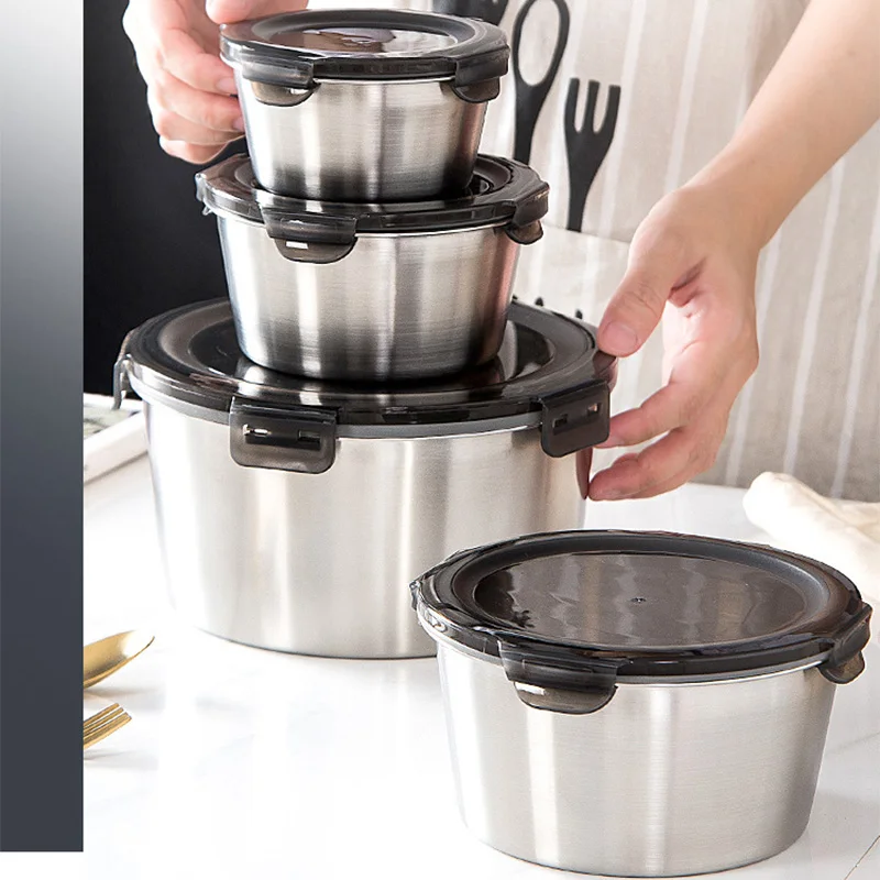 304 Stainless Steel Bento Lunc - Food Storage With Colander avis et prix