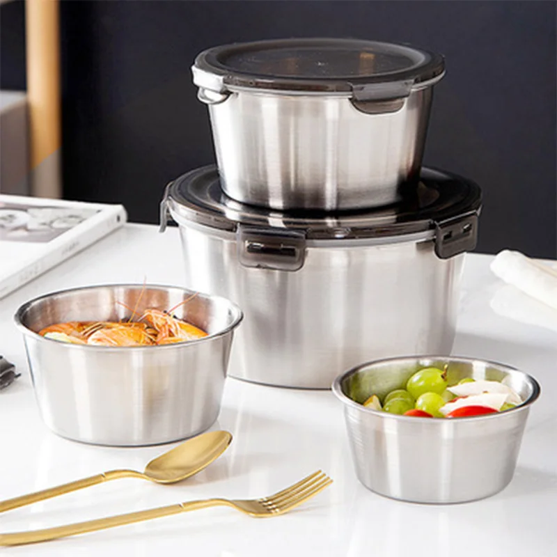 304 Stainless Steel Bento Lunc - Food Storage With Colander avis et prix