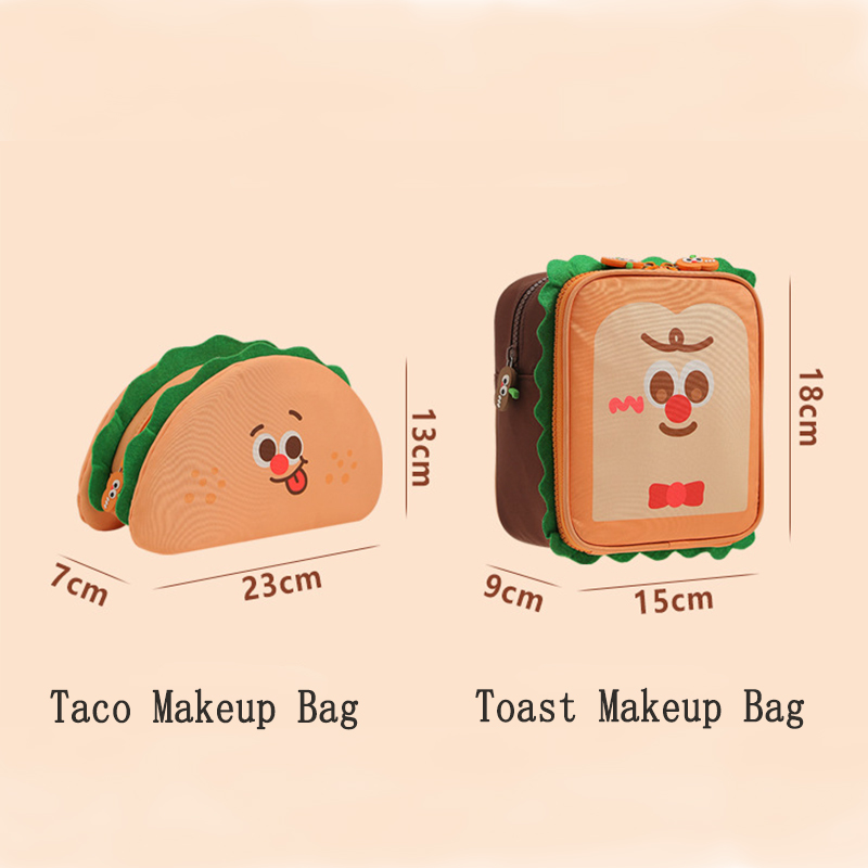 Taco and Toast-Shaped Makeup B - Food Storage Practices avis et prix