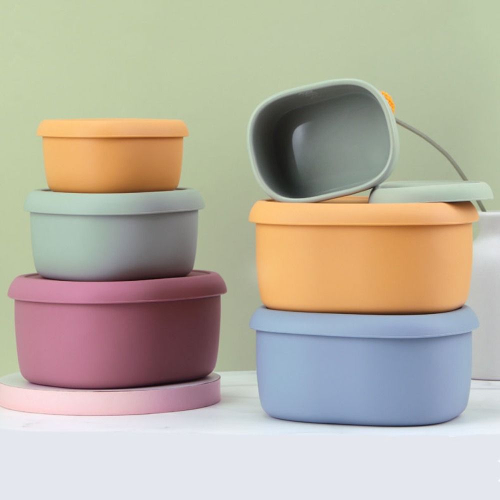 Reusable With Lid Silicone Lun - Food Storage With Colander avis et prix