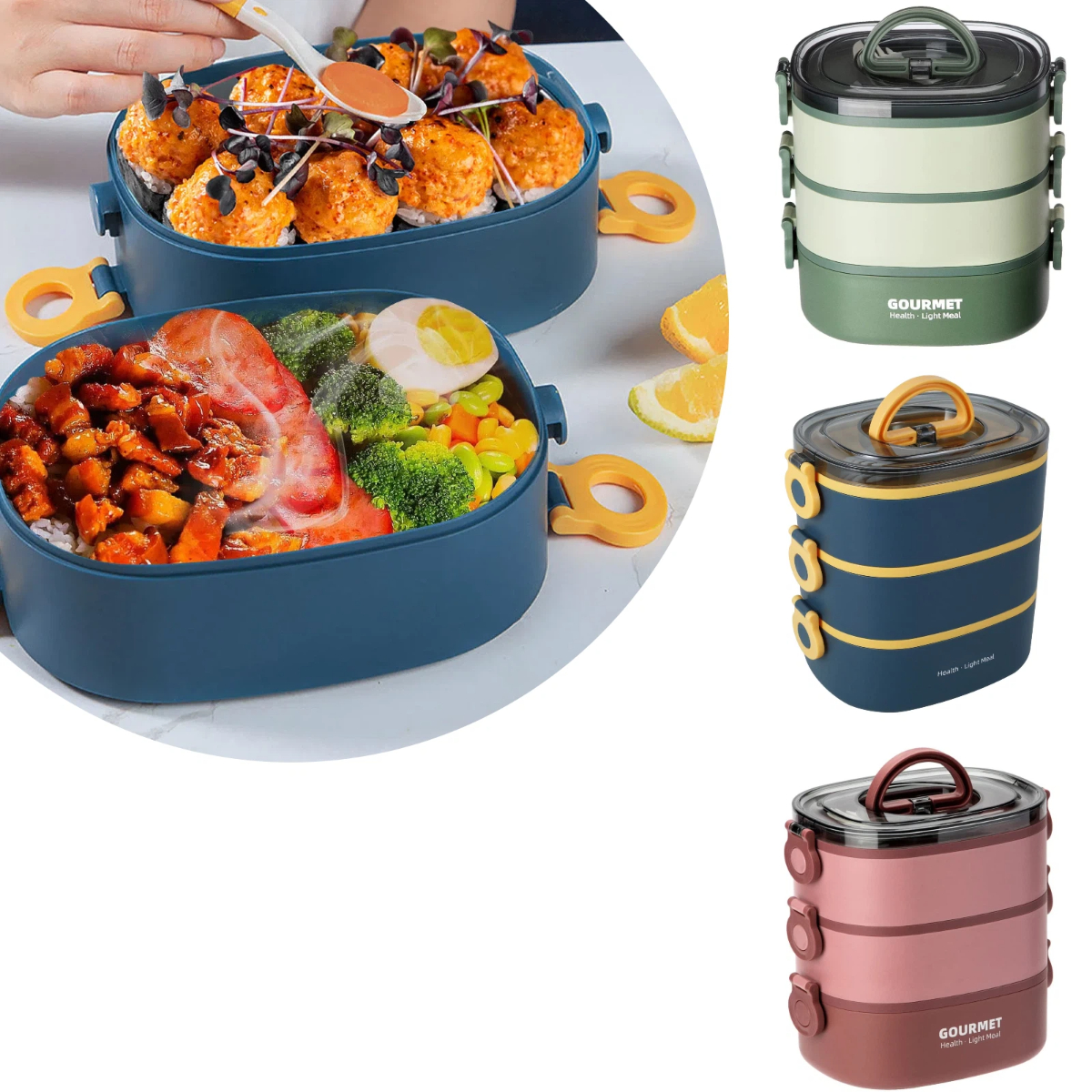 Portable adult lunch box 2000M - Food Storage To Keep Warm avis et prix