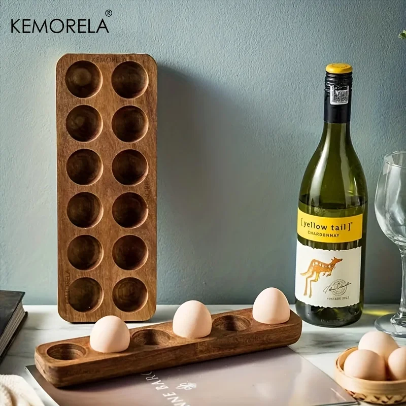 KEMORELA 1PCS Modern Wooden Eg - Food Storage Vault avis et prix