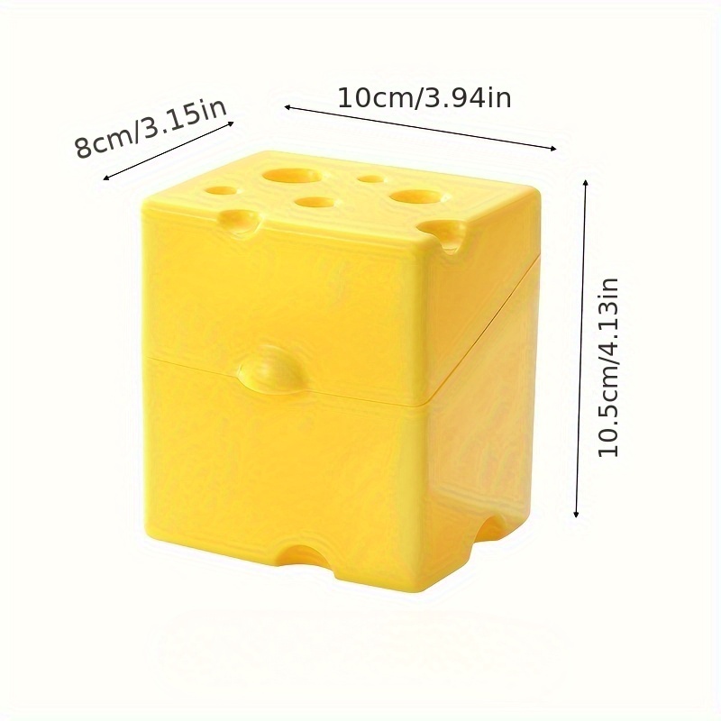 1pc ABS Cheese Storage Box wit - Food Storage Yellow avis et prix