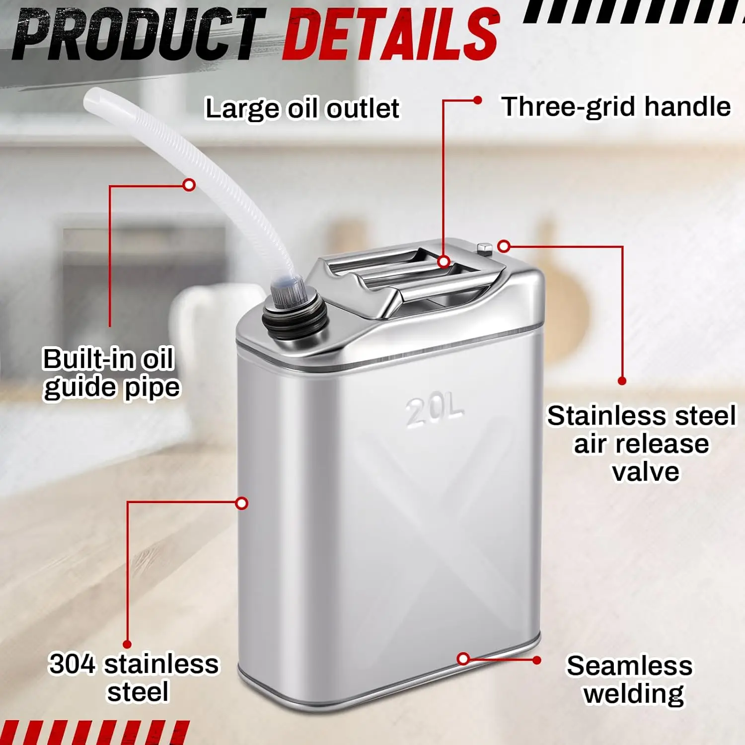 3 Pcs Five Gallon 304 Stainles - Food Storage Guide avis et prix