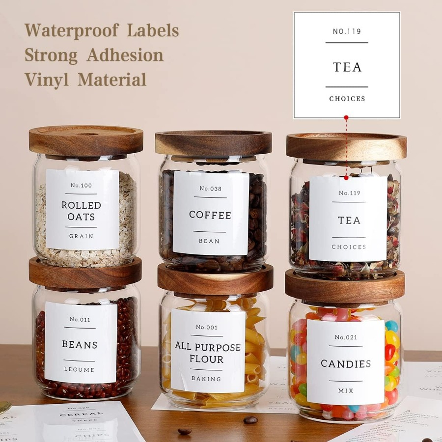 16 OZ Stackable Glass Food Sto - Food Storage Labels avis et prix