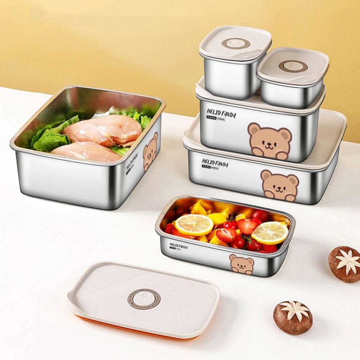 304 Stainless Steel Food Stora - Xxl Food Storage Container avis et prix