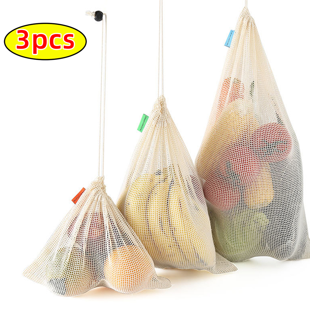 Reusable Cotton Mesh Produce B - Produce Bag Reusable Mesh avis et prix
