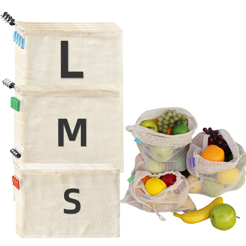 Reusable Cotton Mesh Produce B - Produce Bag Reusable Mesh avis et prix