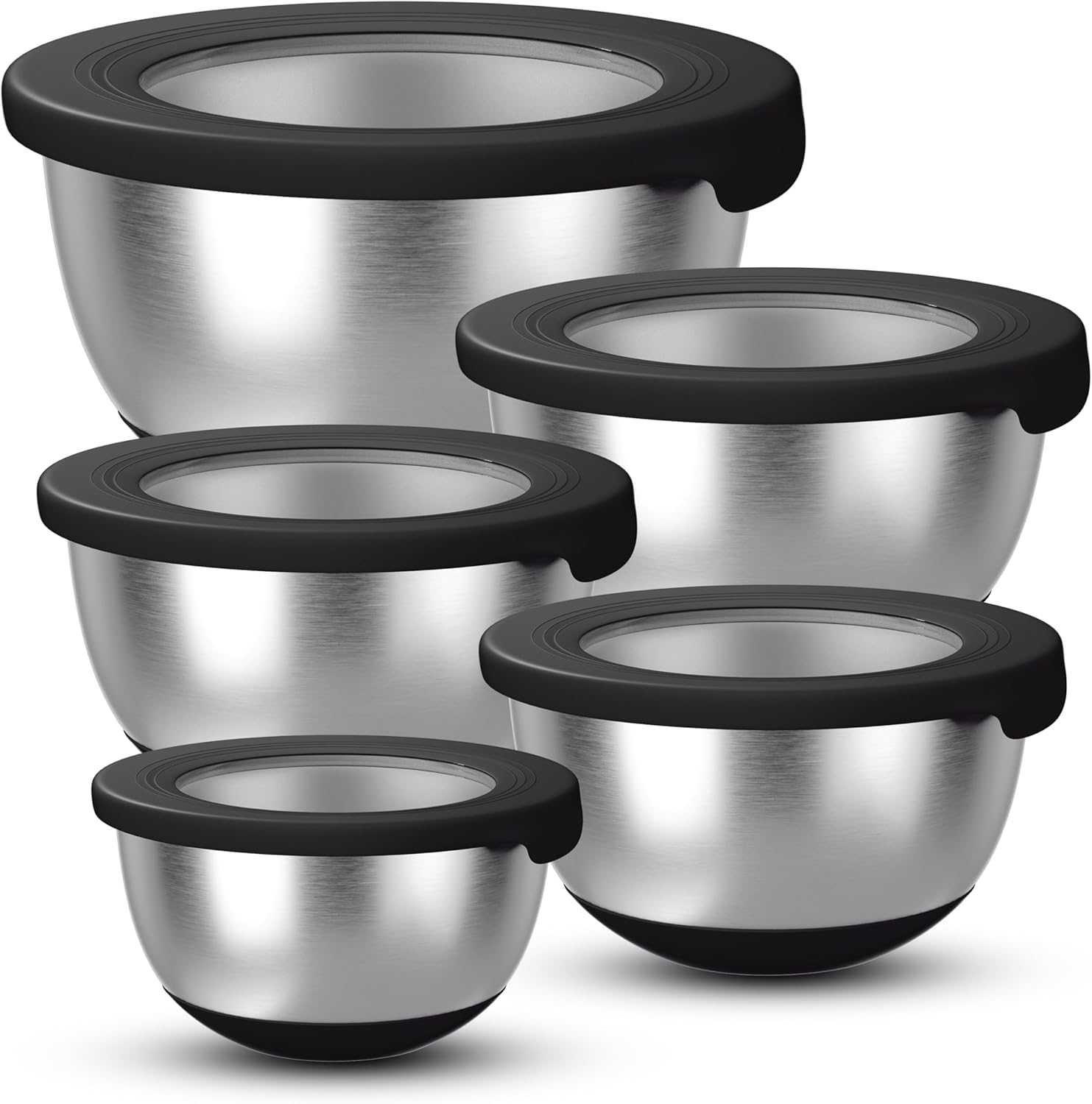 Stainless Steel Mixing Bowls w - Food Storage Bowls avis et prix