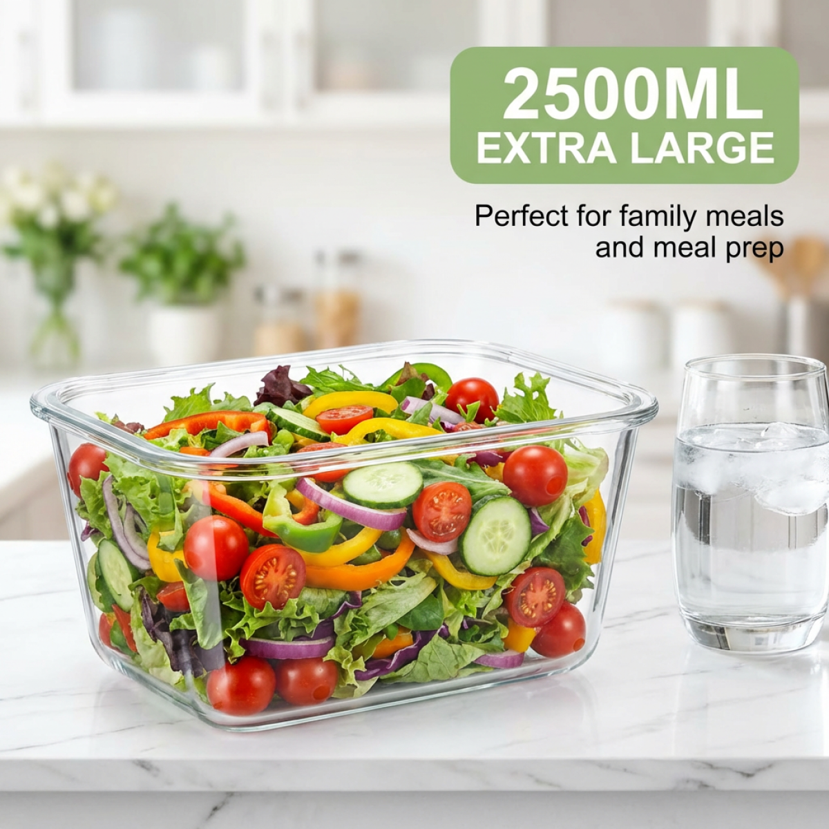 Large Capacity Borosilicate Gl - Food Storage Box Large avis et prix