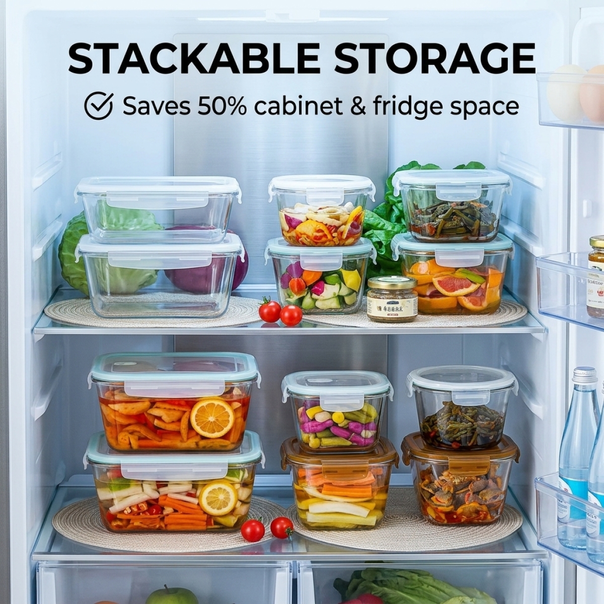 Large Capacity Borosilicate Gl - Food Storage Box Large avis et prix