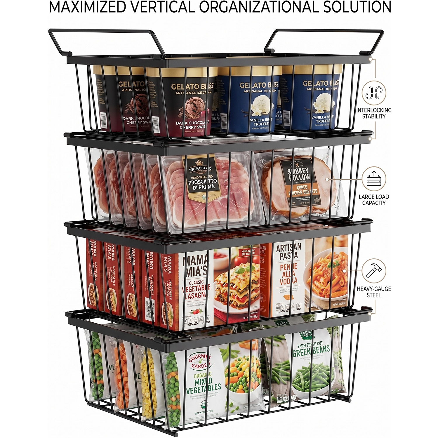 4 Pack Stackable Deep Freezer  - Food Storage Handling avis et prix