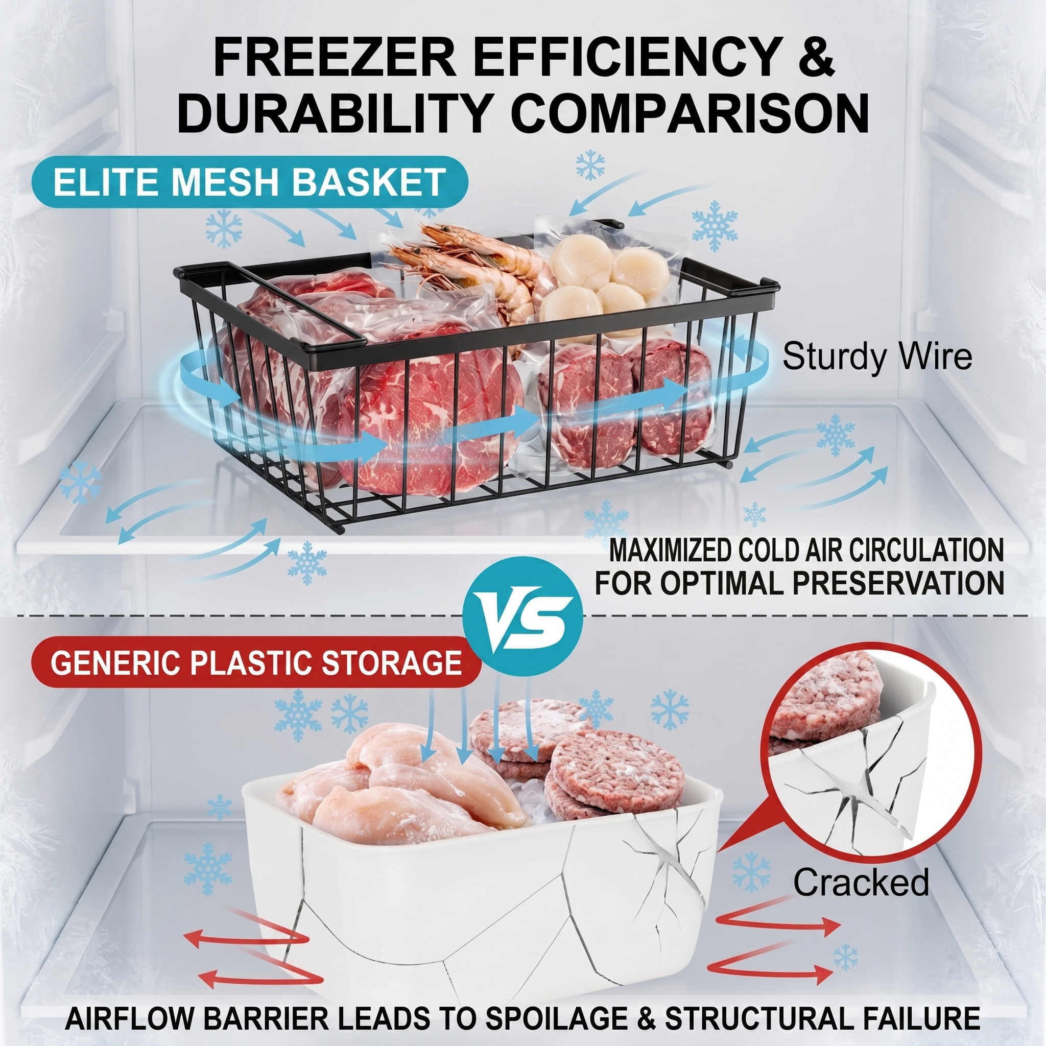 4 Pack Stackable Deep Freezer  - Food Storage Handling avis et prix