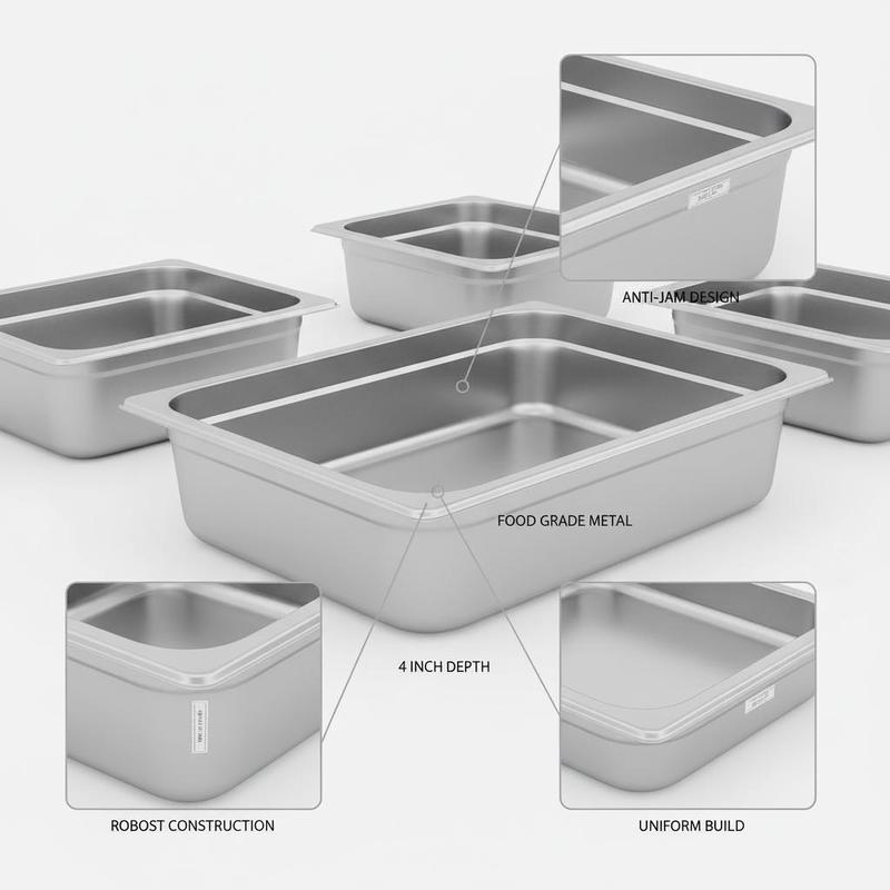 6 Pack Catering Trays Full Siz - Food Storage In Restaurant avis et prix