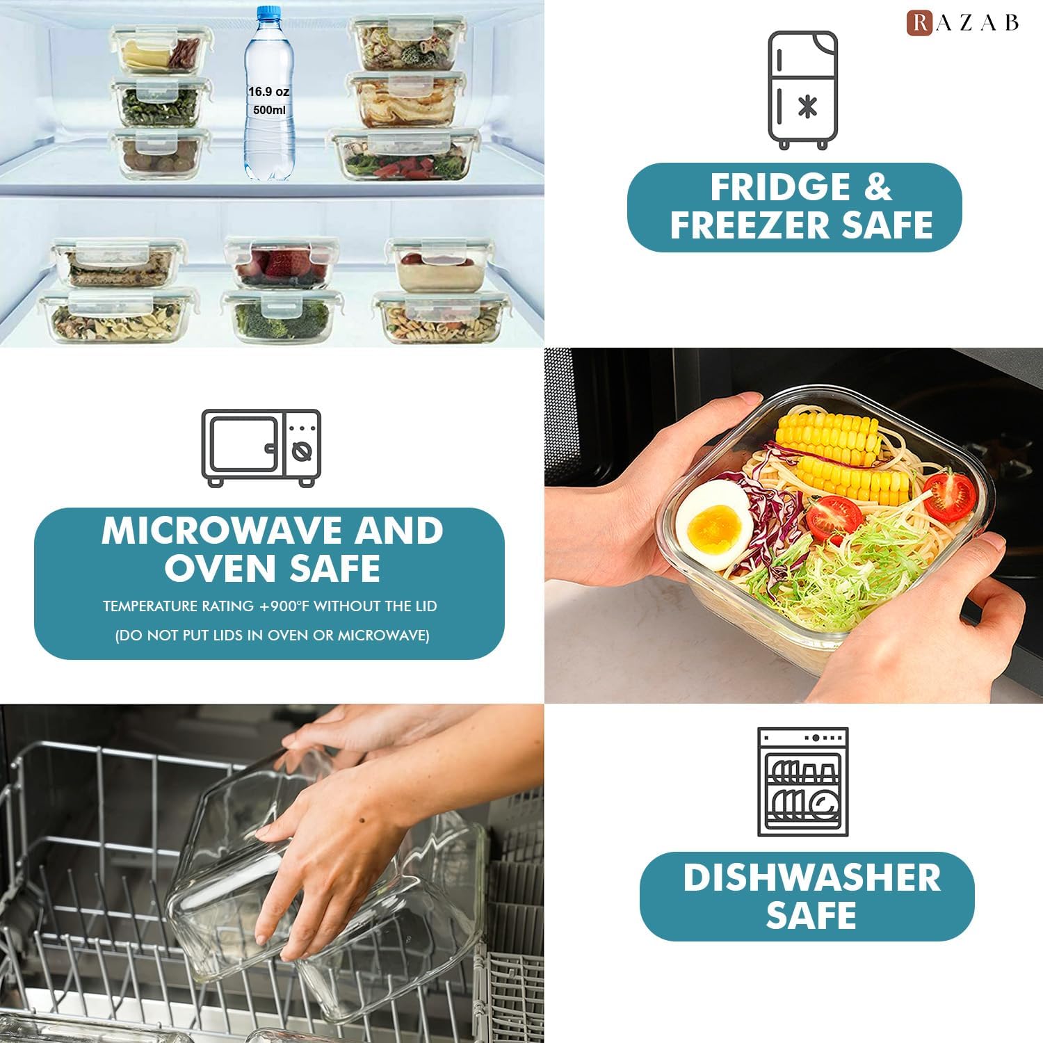 24 Pc Airtight Glass Food Stor - Food Storage Safe avis et prix