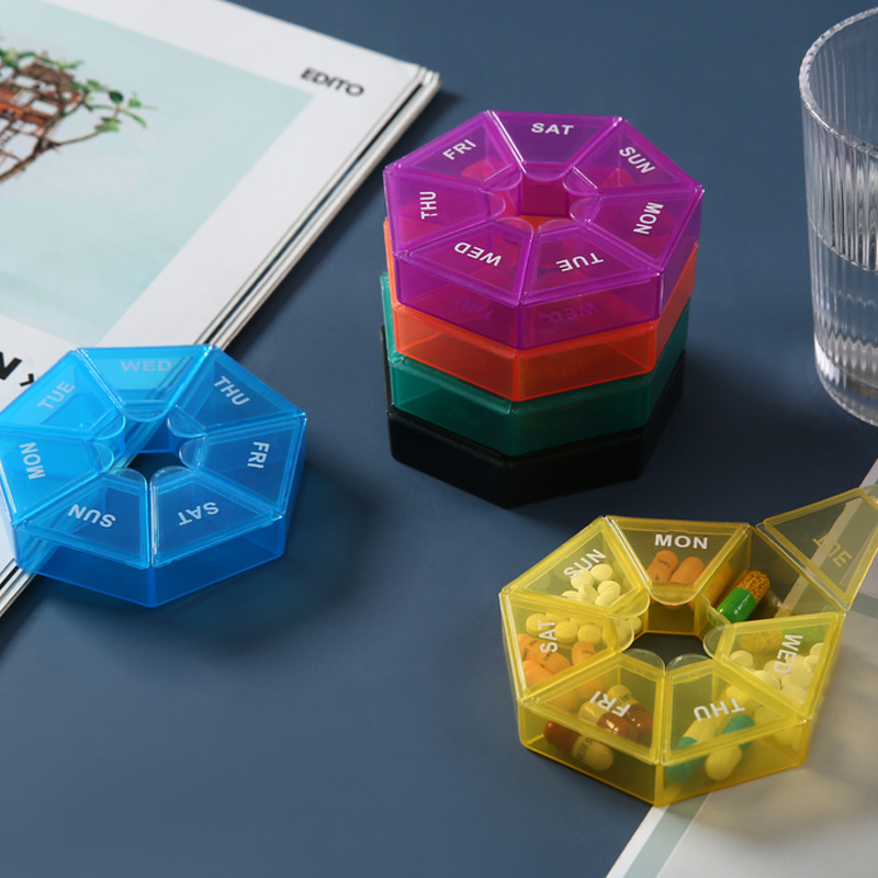 Portable Pill Box 7 Day 7 Comp - Food Storage Vault avis et prix