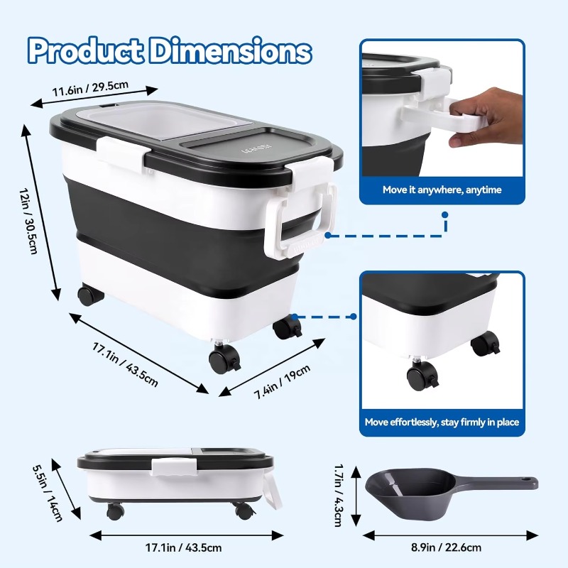 Dog Food Storage Container 20- - Food Storage Pet avis et prix