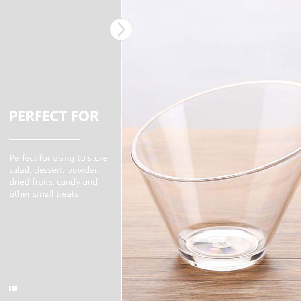 4Pcs Clear Acrylic Salad Bowls - Food Storage Bowls avis et prix