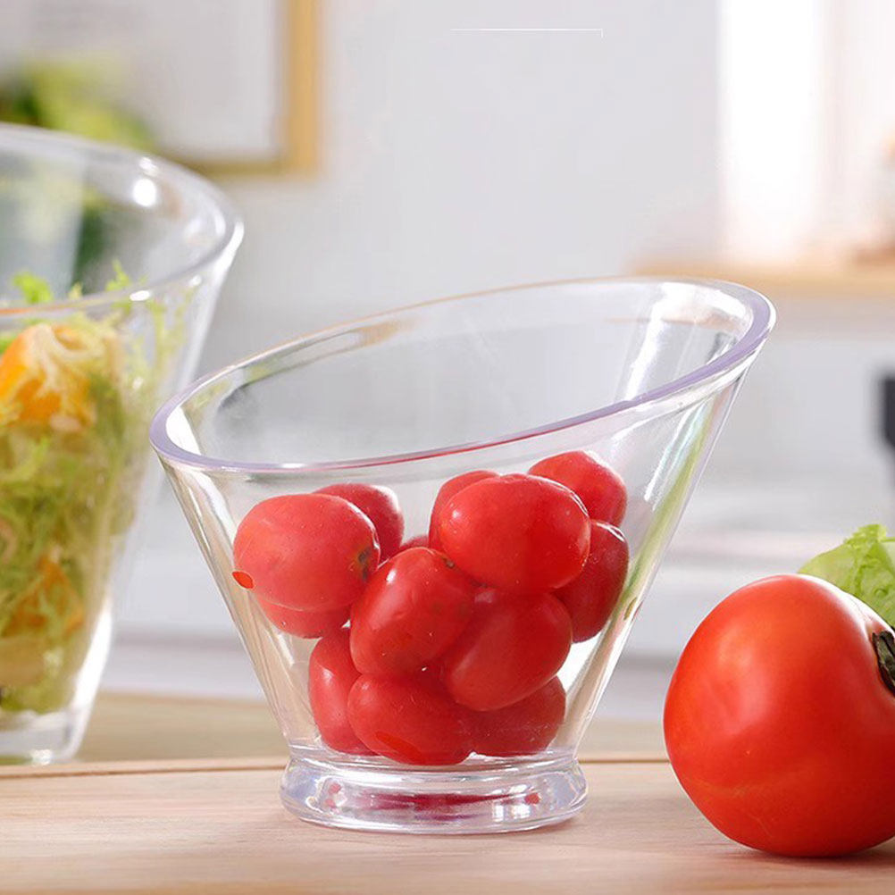 4Pcs Clear Acrylic Salad Bowls - Food Storage Bowls avis et prix