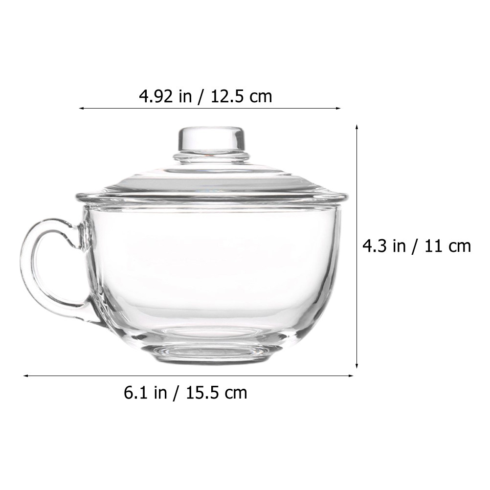 Crystal Clear Glass Salad Bowl - Food Storage Handling avis et prix