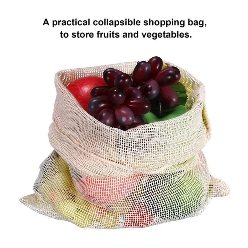 9 PCS Set Of Reusable Mesh Pro - Produce Bag Reusable Mesh avis et prix